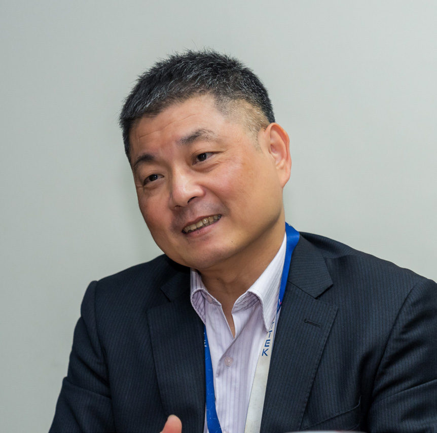 圖1　円通科技執行長陳文江表示，將衛星通訊與汽車結合，將是未來円通側重的發展方向之一